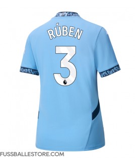 Günstige Manchester City Ruben Dias #3 Heimtrikot Damen 2024-25 Kurzarm